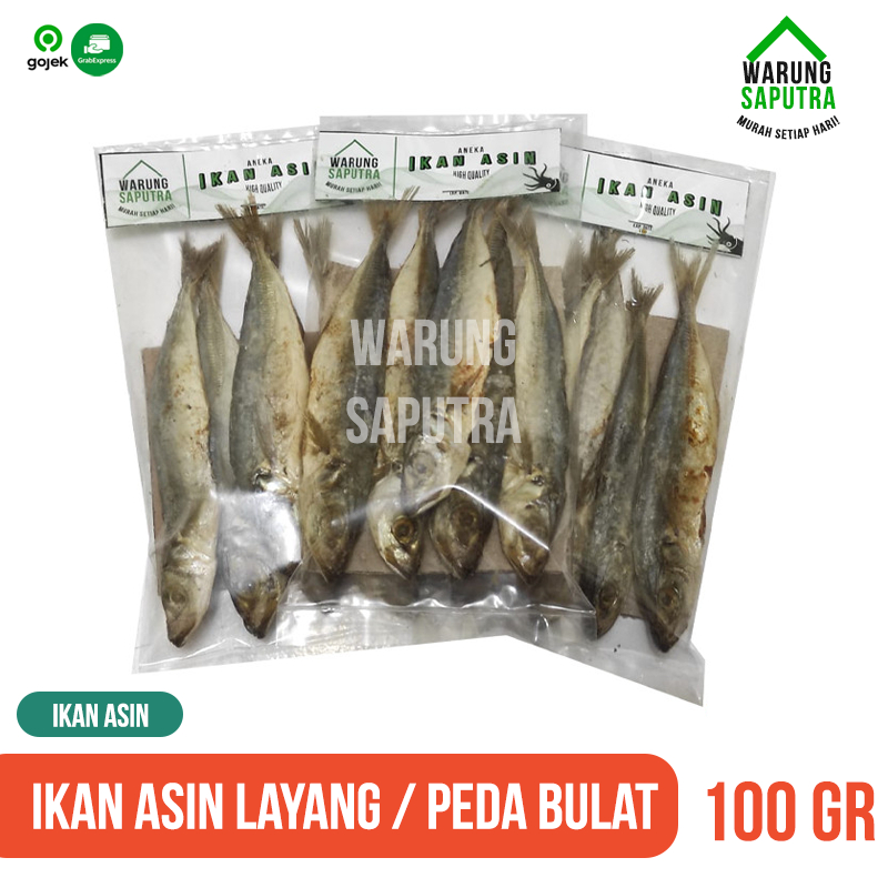 

Ikan Asin Layang / Peda Bulat / Buleud Isi 5 cap WarungSaputra
