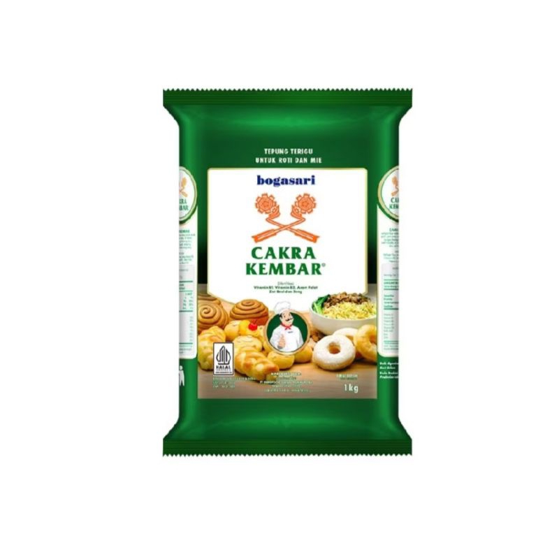 

Tepung terigu Cakra 1kg