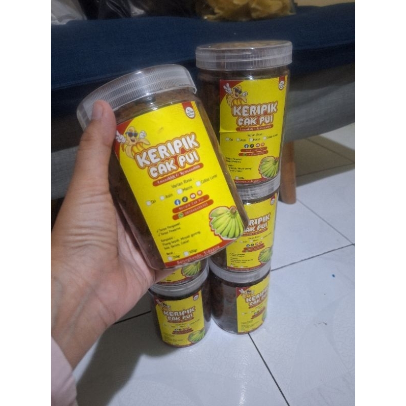 

Keripik Coklat renyah pisang kepok toples