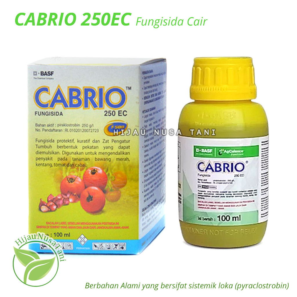 Fungisida CABRIO 250EC 100 ml - Pestisida Obat Jamur Patek Tanaman + ZPT 250 EC 100ml penyakit daun 