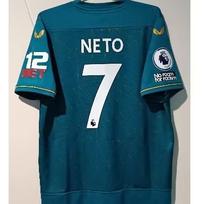 JERSEY WOLVERHAMPTON AWAY 2022-23 SIZE L PEDRO NETO