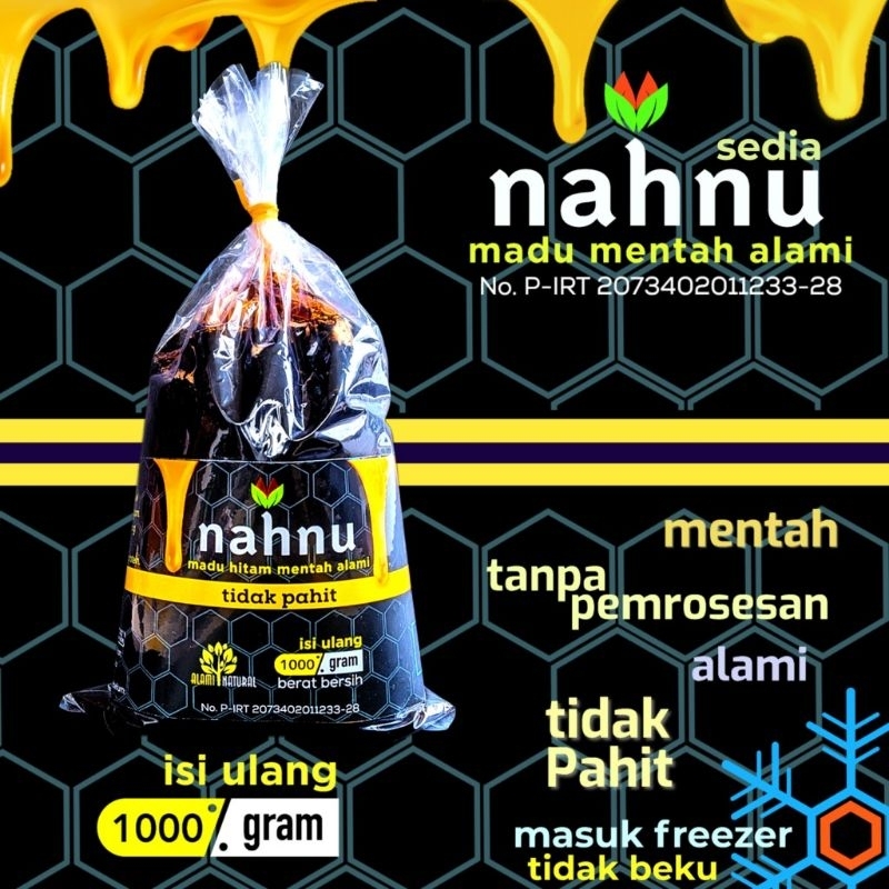 

nahnu madu hitam mentah 1kg masuk freezer tidak beku selamanya