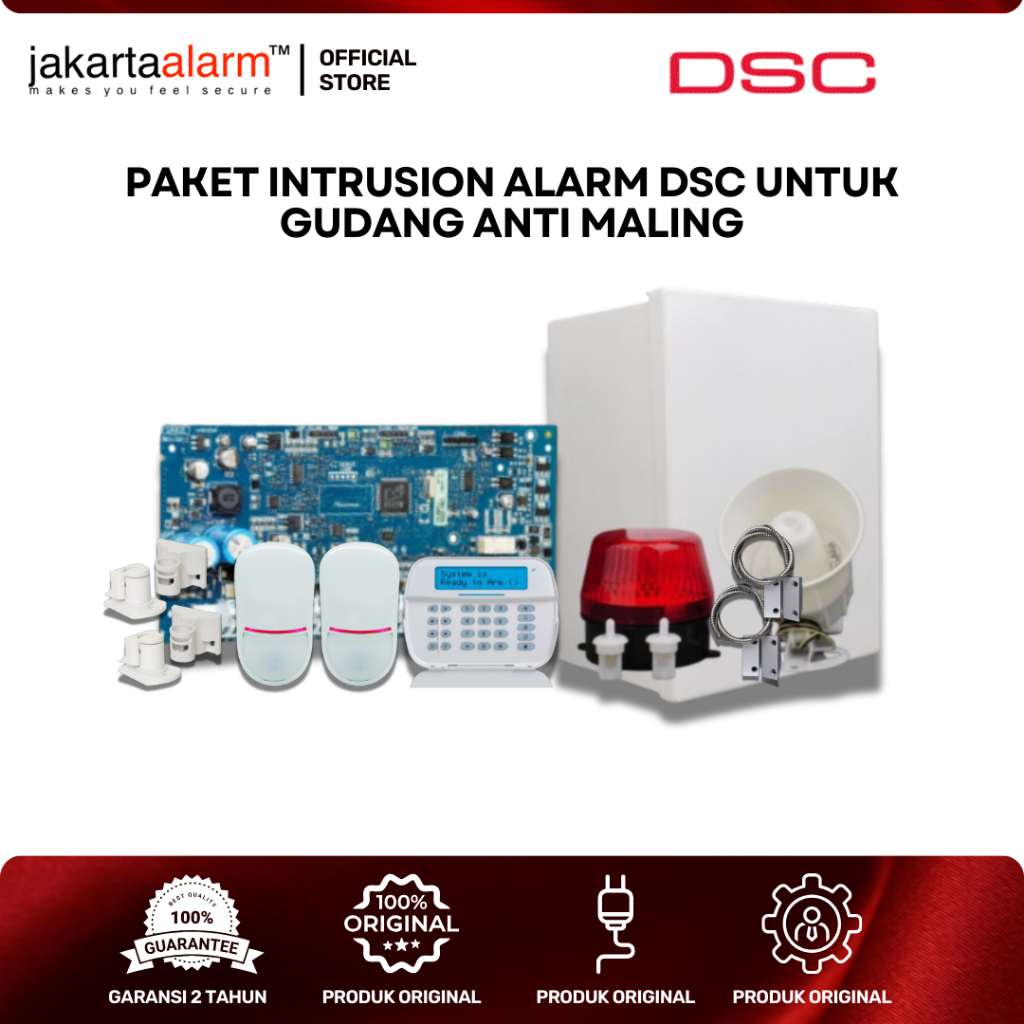 Paket Intrusion Alarm DSC Untuk Gudang Anti Maling