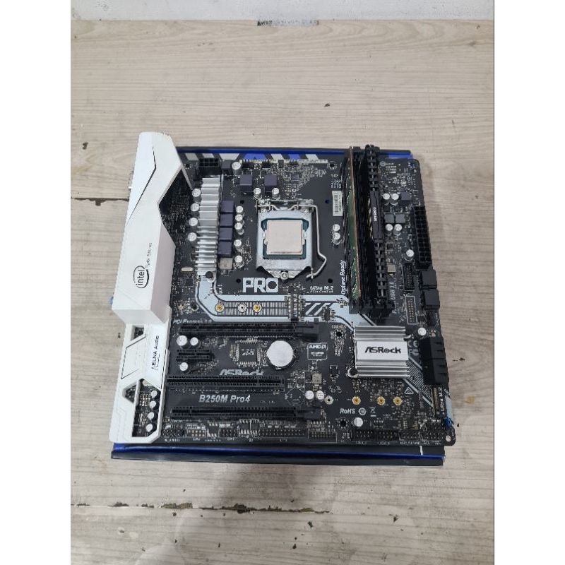 Paketan mobo gaming Asrock B250M-Pro4 minus kadang normal kadang no display