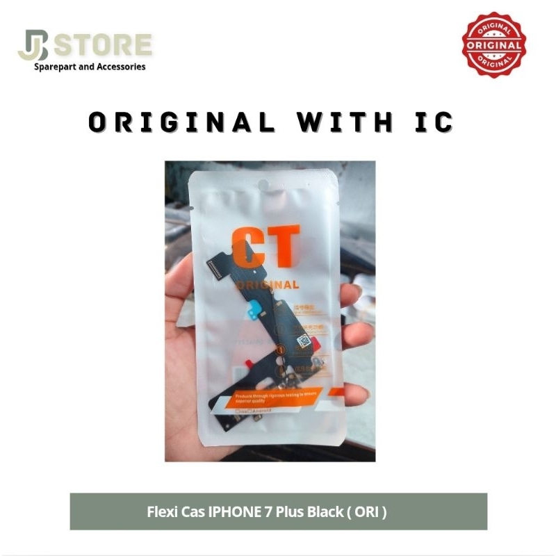 Fleksibel Charger Papan Cas IPHONE 7 PLUS BLACK ( ORI ) Original With IC