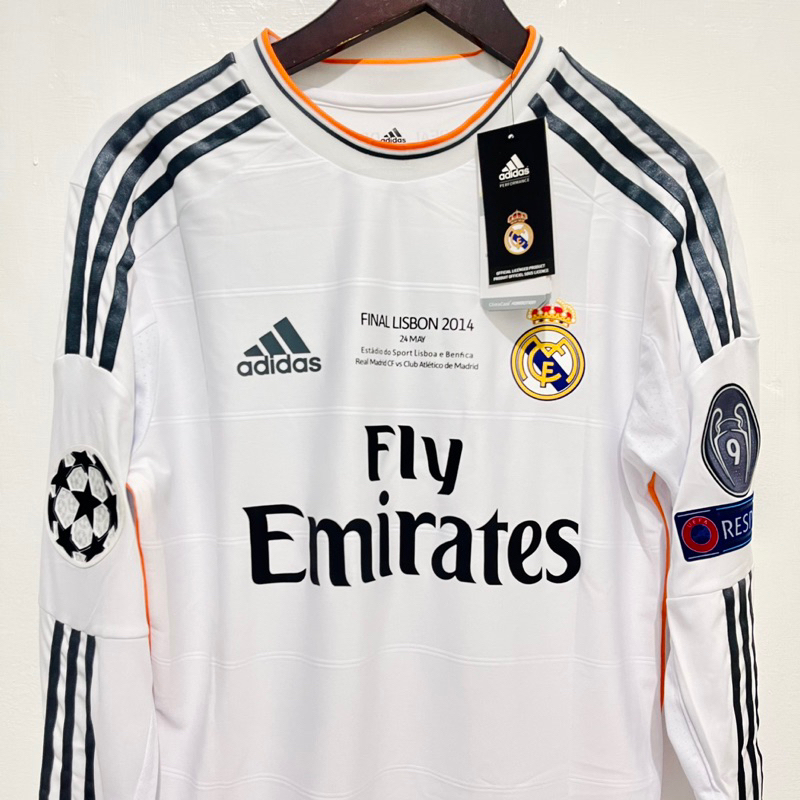 JERSEY MADRID HOME 2013/2014 PLAYER ISSUE LONGSLEEVE FULLPATCH RONALDO