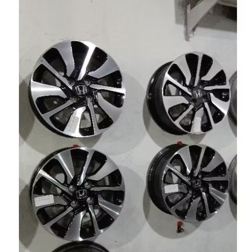 Velg Mobil Second OEM HONDA BRIO RS Ring 15 Lebar 6 pcd 4x100 Et53 Black polish