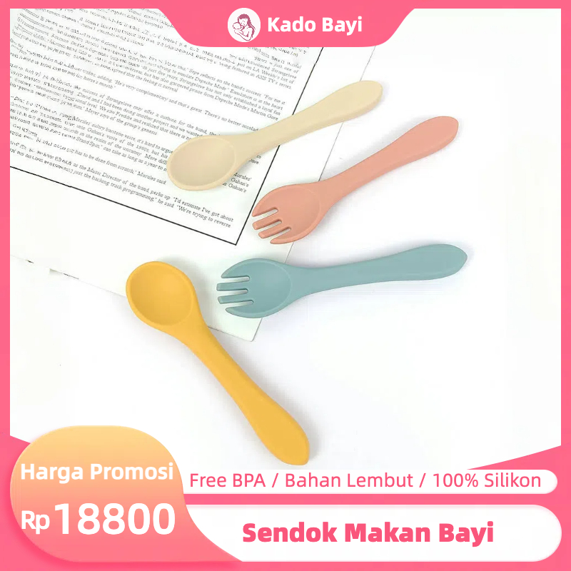 Sendok Mpasi Bayi/Sendok Silikon Bayi Bpa Free/Sendok Makan Bayi Silikon/Sendok Makan Mpasi/Sendok M