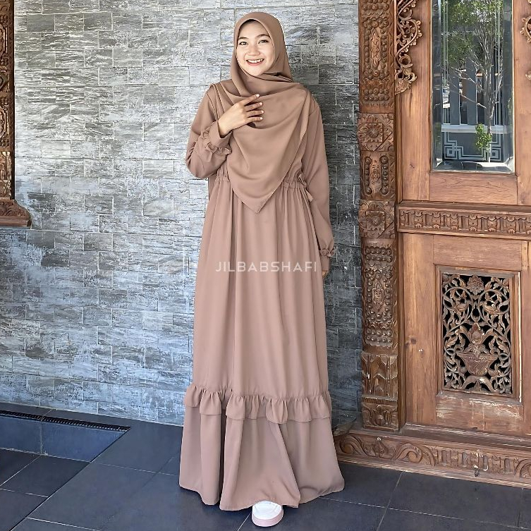 GAMIS LAURA WOLFIS RAYON CRINKLE PREMIUM JILBABSHAFI