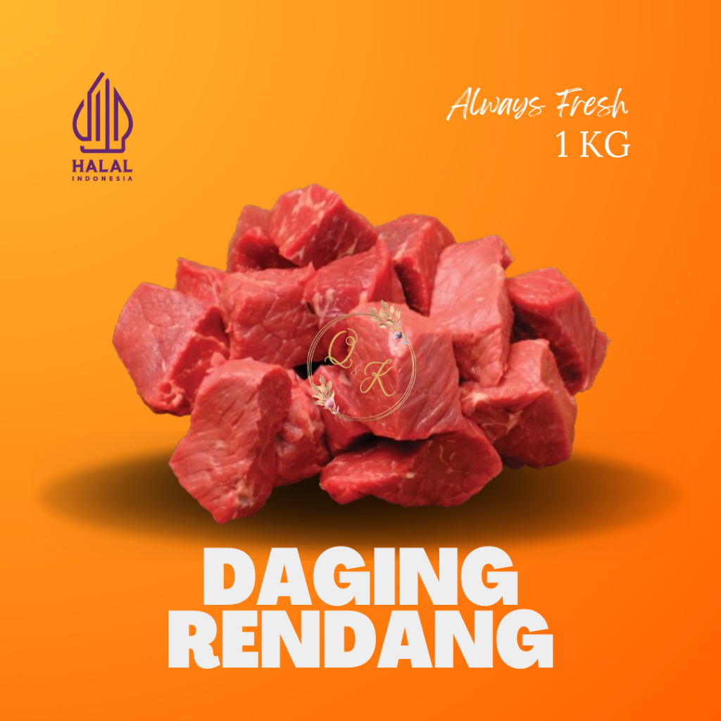 

Daging sapi daging rendang 1 kg