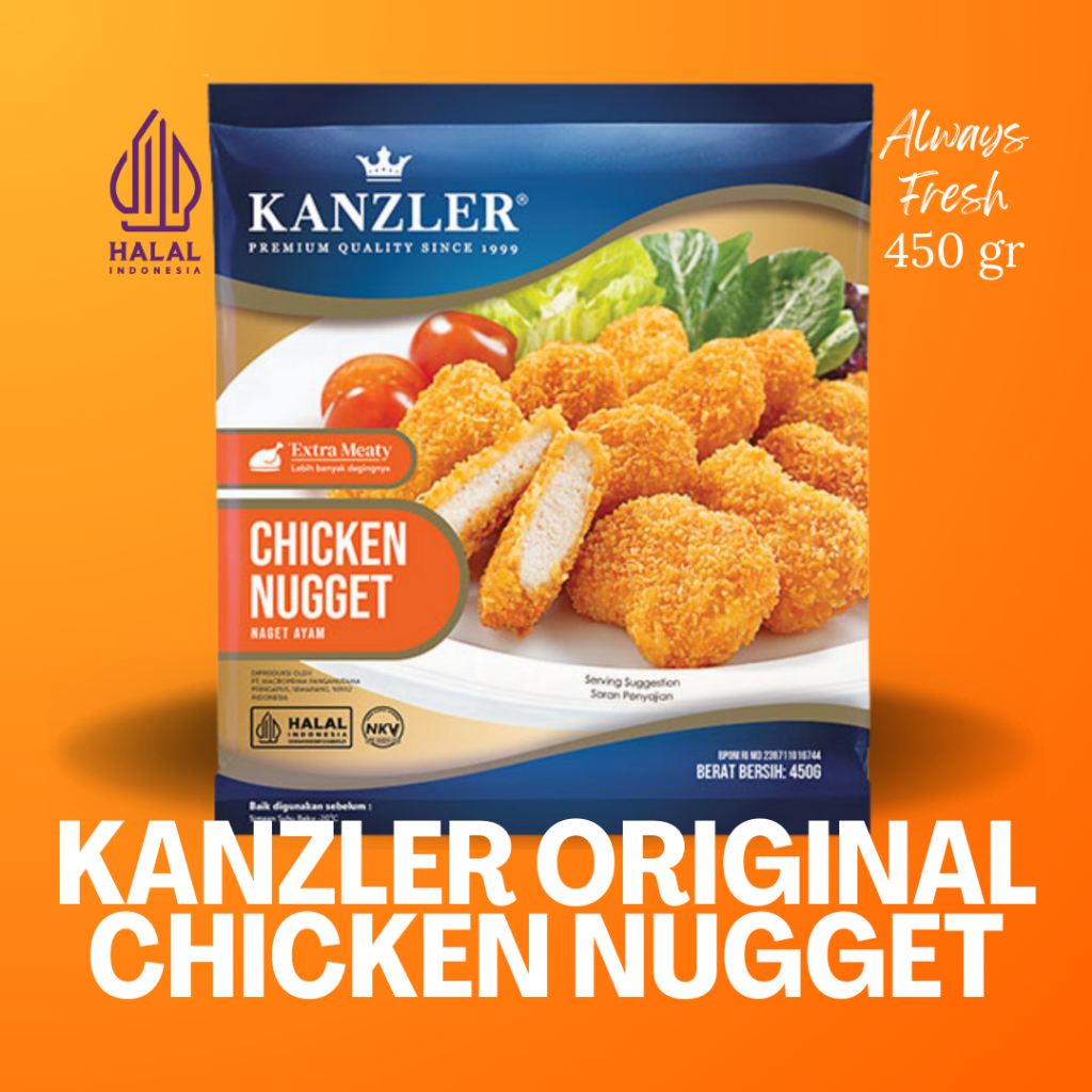 

Kanzler Chicken Nugget Original Premium | Naget Ayam Berbumbu (450 gr)