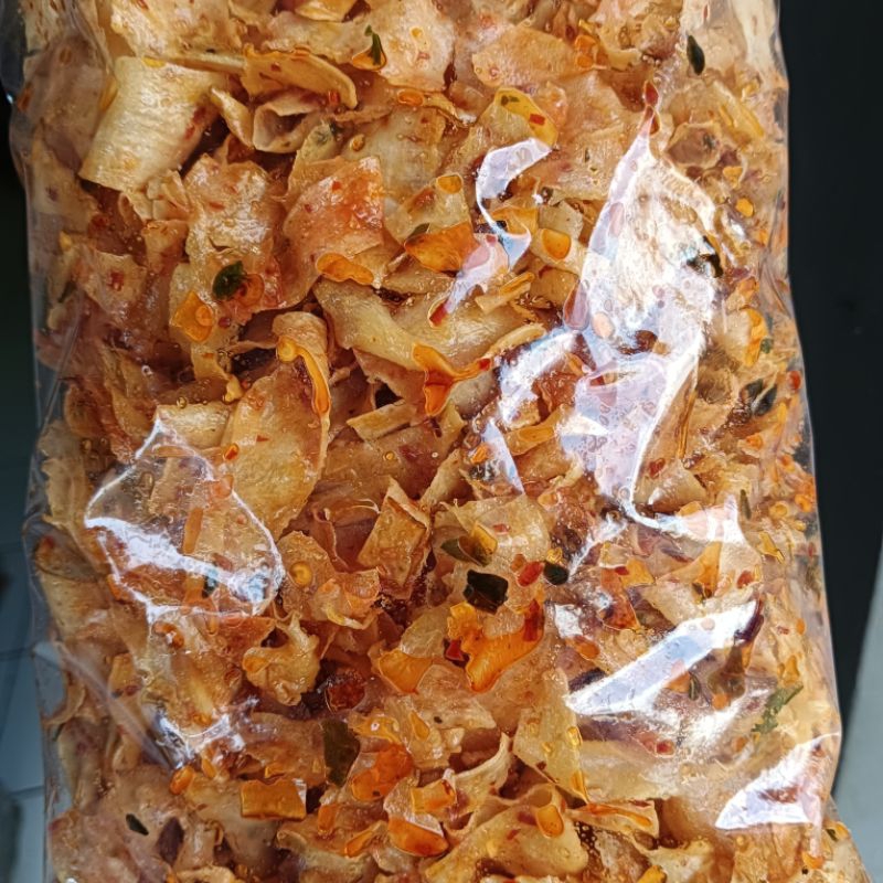 

Kripik Singkong kriwil pedas dan gurih cikruh Original1 kg