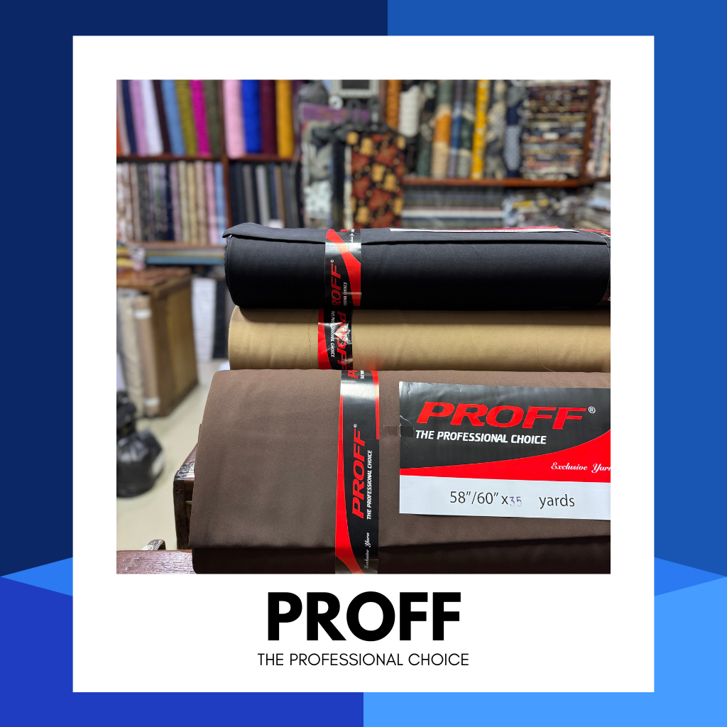 KAIN SERAGAM MERK PROFF | BAHAN SERAGAM PROFF | PROFF SERAGAM SEKOLAH DAN SAFARI | BAHAN BAJU PROFF 