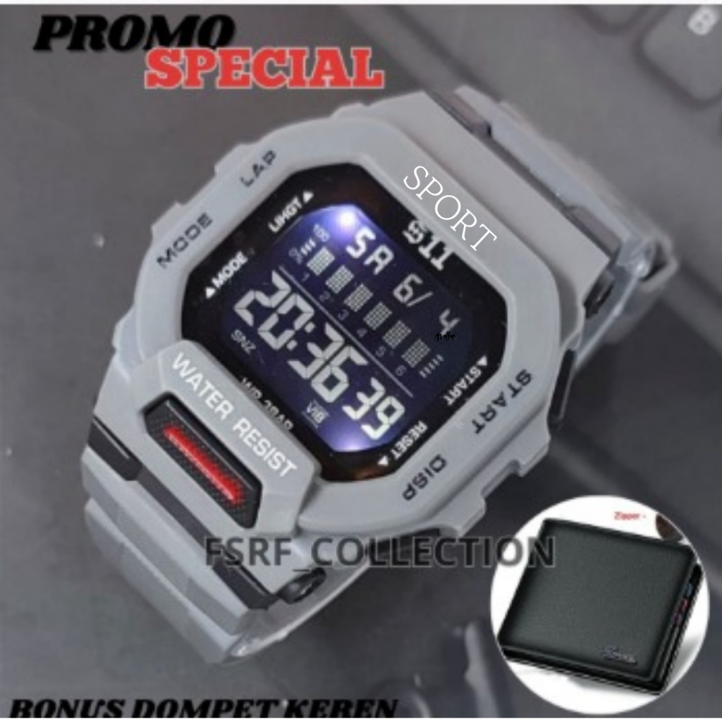 Jam Tangan 511 Digital DOMPET - 511 Digital Led Sporty Tahan Air Waterproof Bisa Tangan 511 Digi