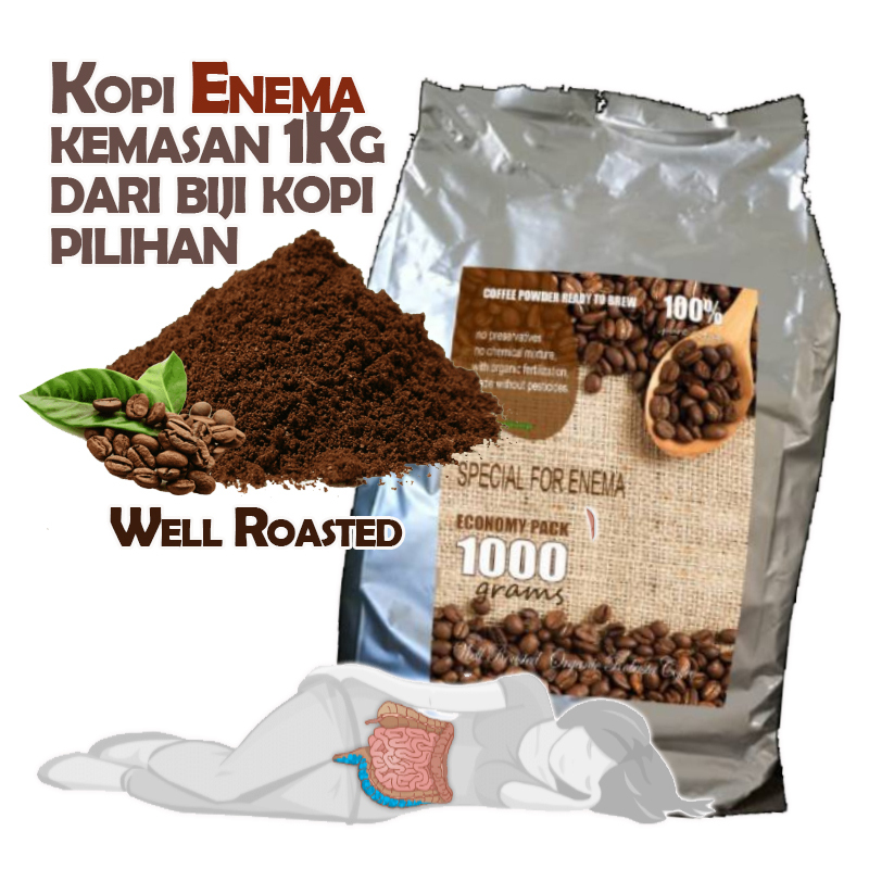 

Kopi Enema kemasan 1Kg dari biji kopi pilihan