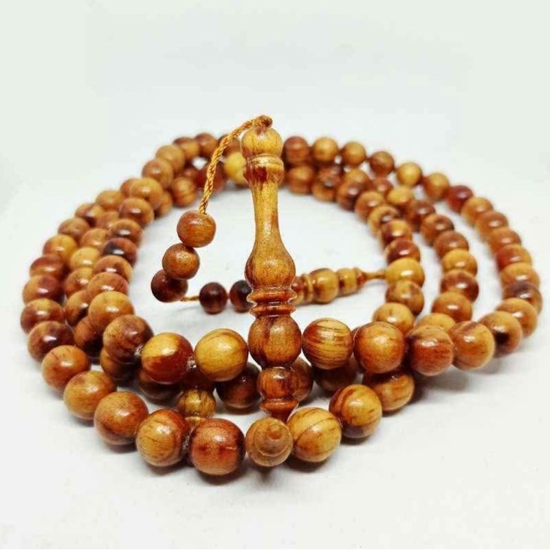 Taabih kayu Pinus (getah damar) kayu nur/tasbih pinus original berkualitas/tasbih kayu bertuah/tasbi