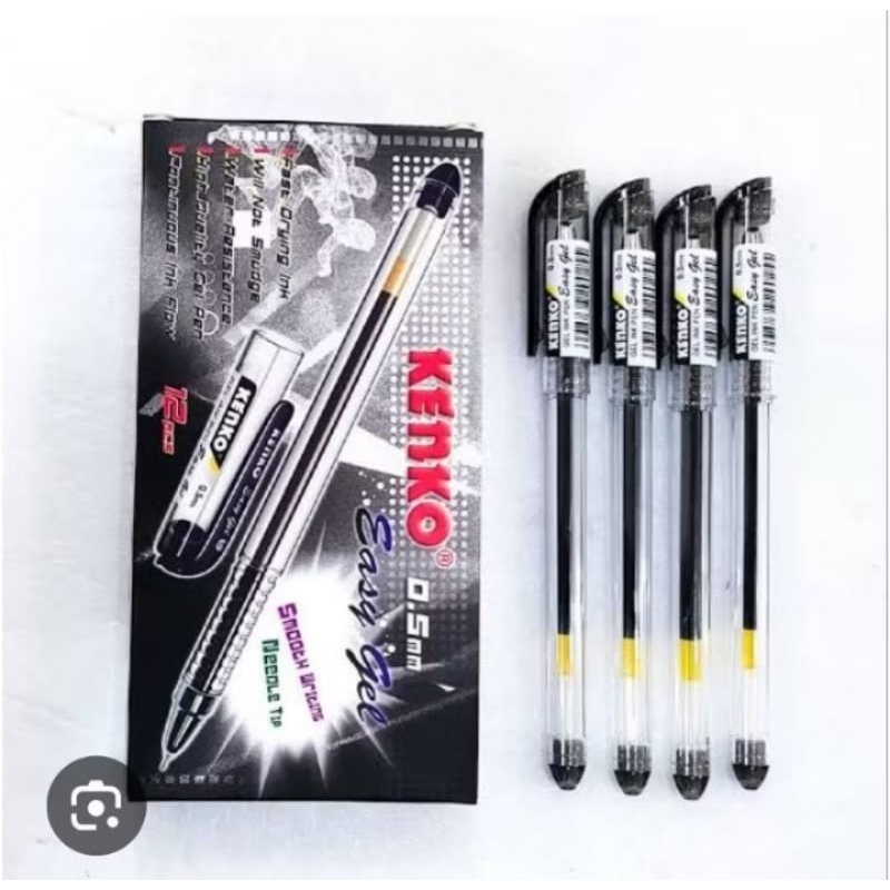 

(1 pcs) Pulpen Kenko Easy Gel | Pulpen Hitam Cair