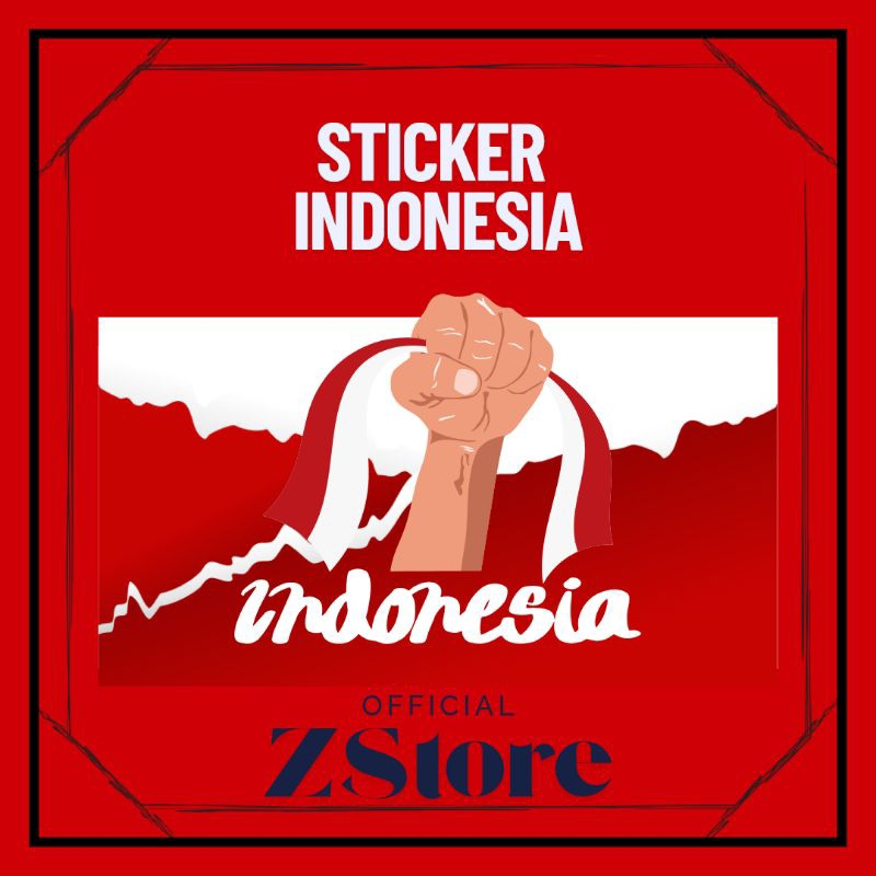 

sticker Indonesia 17 agustus murah