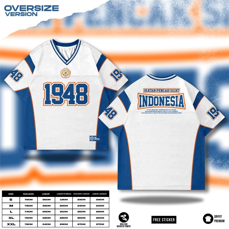 JERSEY OVERSIZE IPSI PENCAK SILAT INDONESIA // JERSEY IPSI FULLPRINTING // JERSEY OVERSIZE // JERSEY