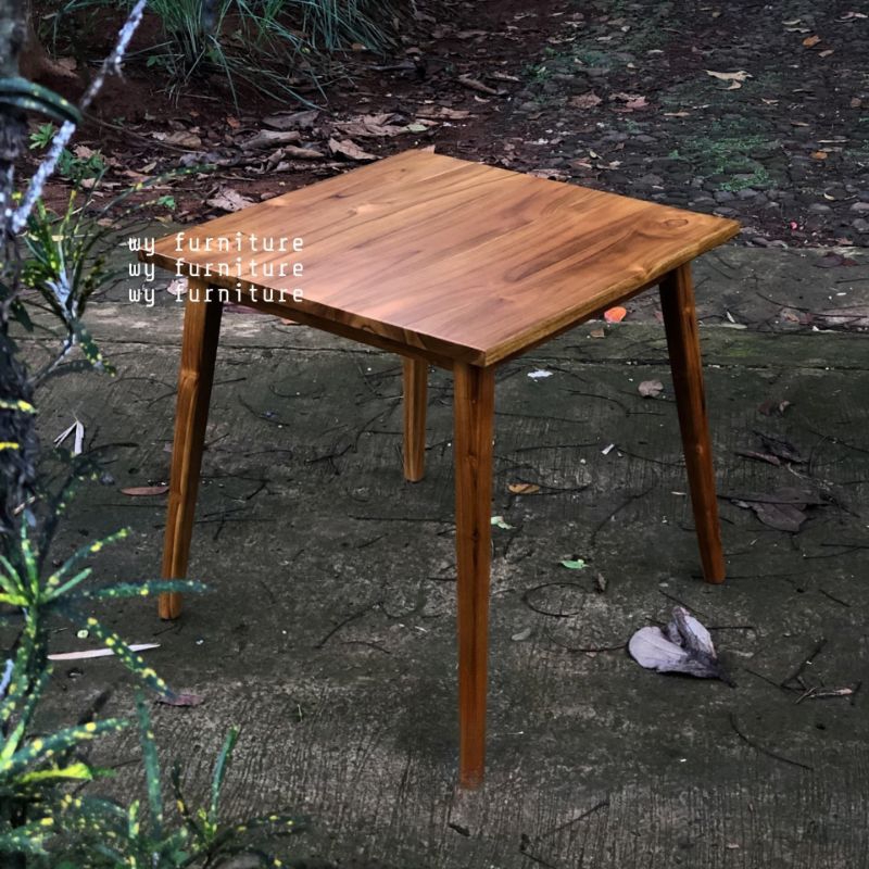 meja makan kayu jati murah, meja cafe kayu jati, meja makan set kayu jati, meja kayu jati