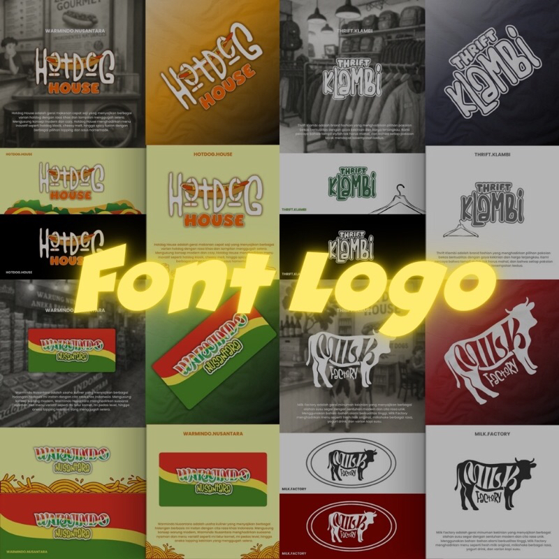 Jasa Design Logo, Font Logo, Custom Logo Profesional