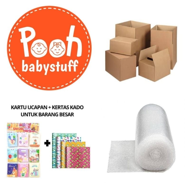 

TAMBAHAN PACKING BUBLE WRAP, KARDUS DAN KARTU UCAPAN DAN KERTAS KADO