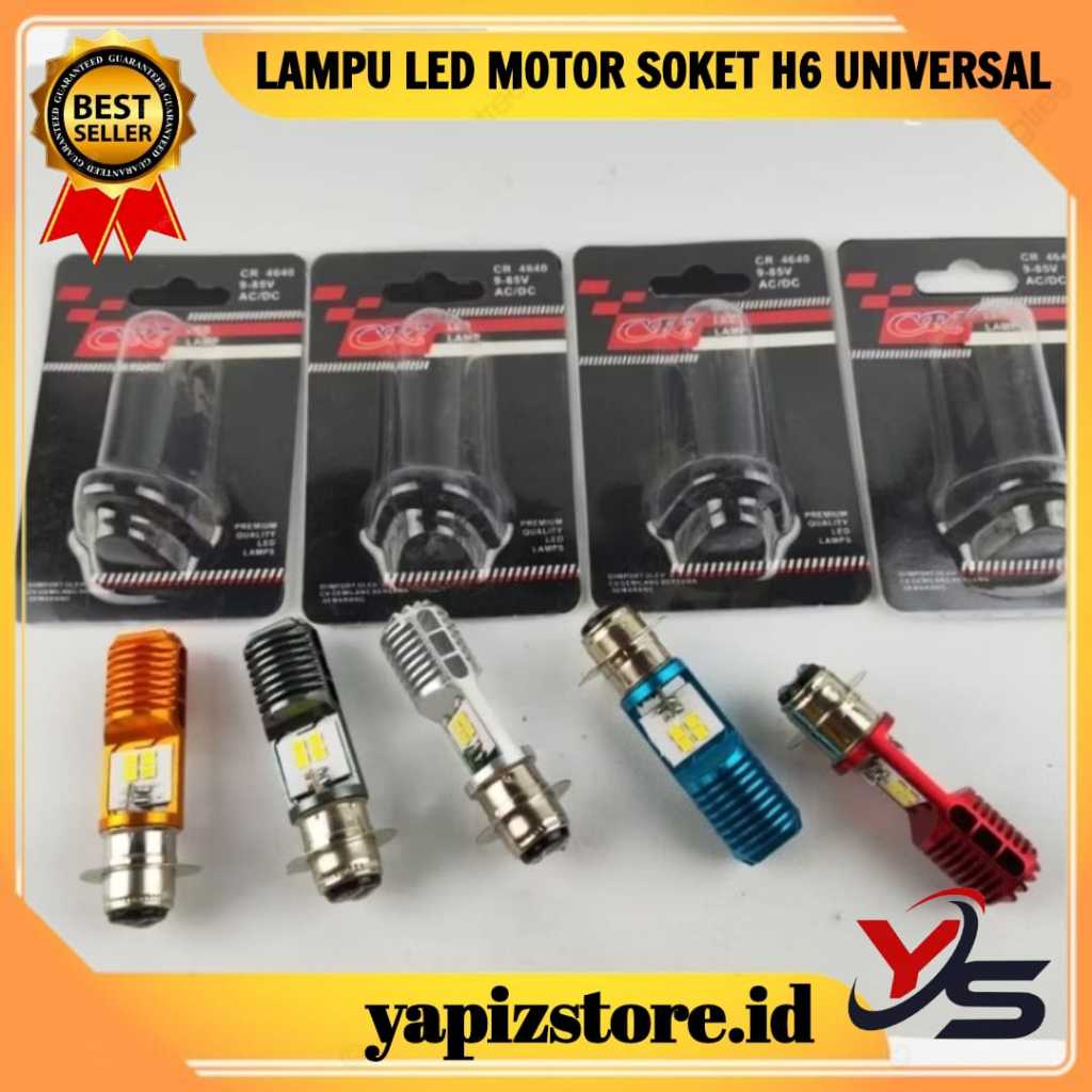 Lampu Utama Led Motor Soket H6 Universal