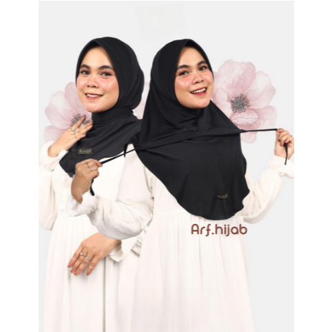 JILBAB DINAS TALI IKAT / JILBAB SPORT PET TALI IKAT / JILBAB OLAHRAGA PET TALI IKAT BAHAN JERSEY