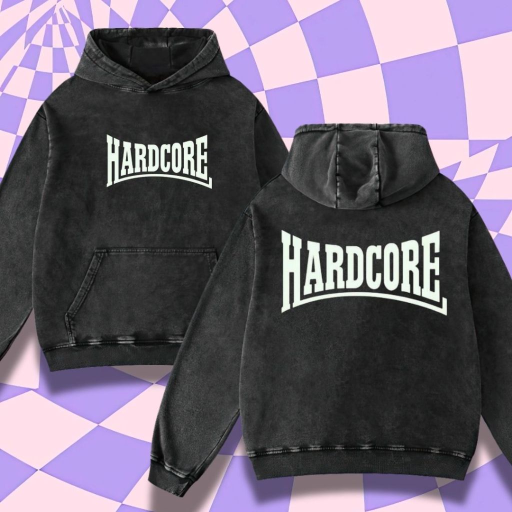 Purple Haze "Hardcore" Stone Wash Hoodie | Washing | Jaket | Hoodie Band