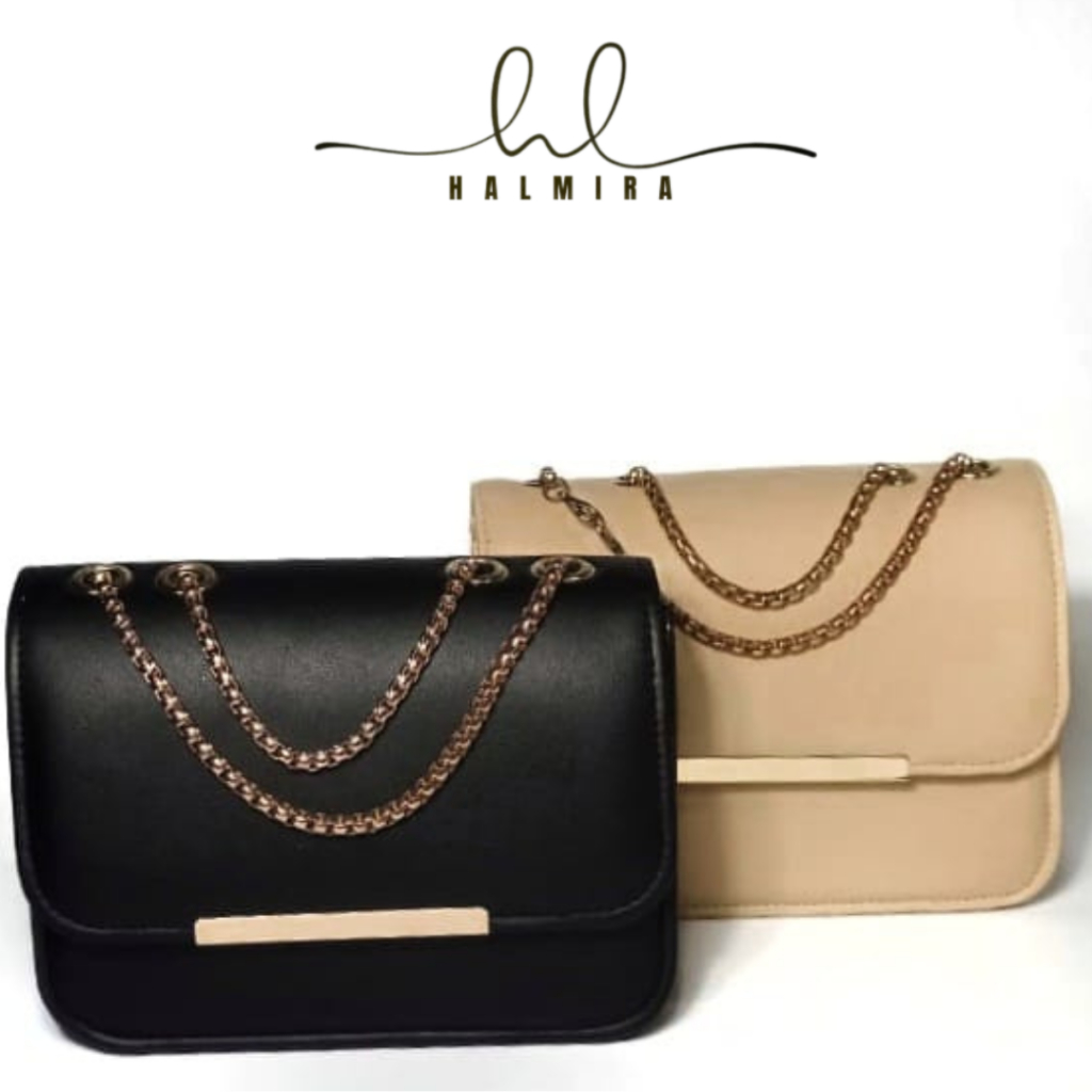 [HALMIRA] Ayumi Slingbag-Slingbag Wanita Tali Rantai Ulir  Tas Selempang Wanita/Luxury Bags/Tas Wani