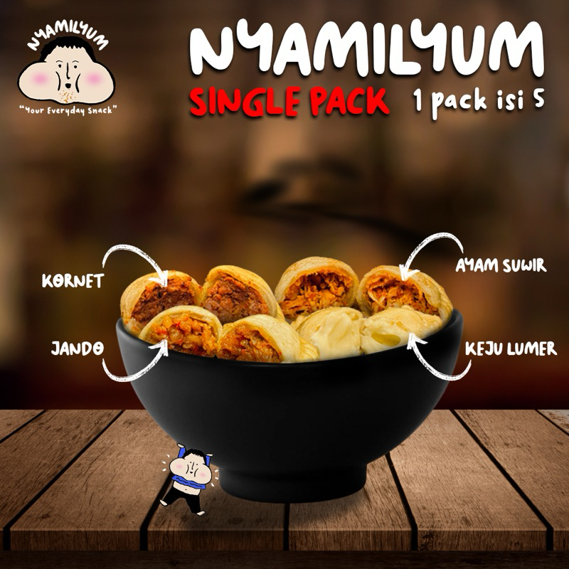 

Cireng Isi Frozen Single pack (5pcs) | Ayam Suwir / Keju / Jando / Kornet - NyamilYum