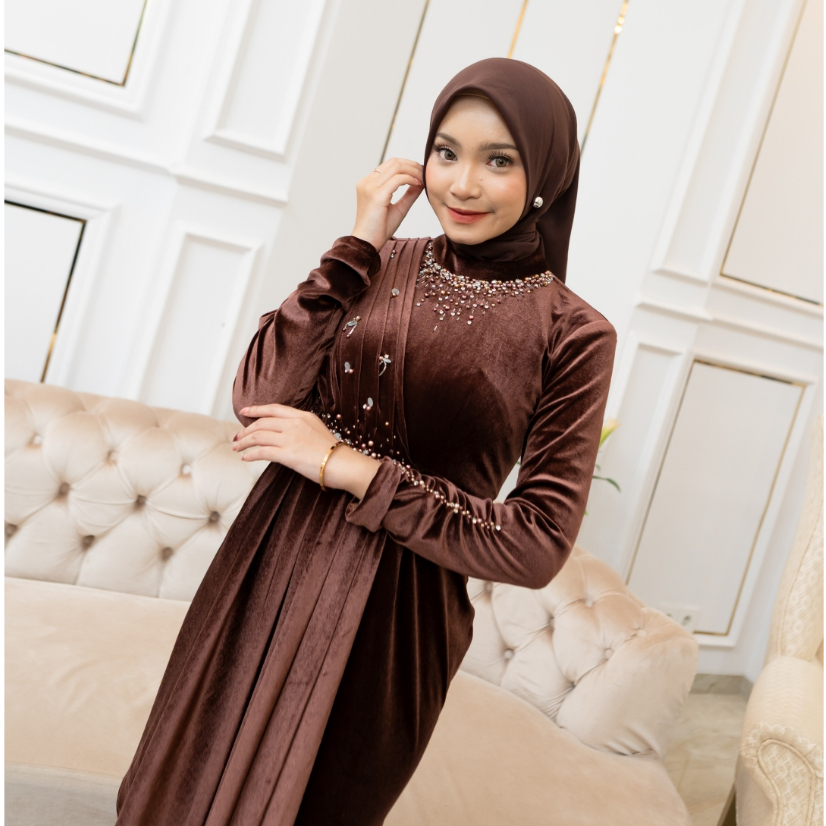 MYLYF OFFICIAL - BONITA DRESS - MERMAID - GAUN - PANJANG - RESEPSI LAMARAN PREWED LEBARAN BUKBER - W