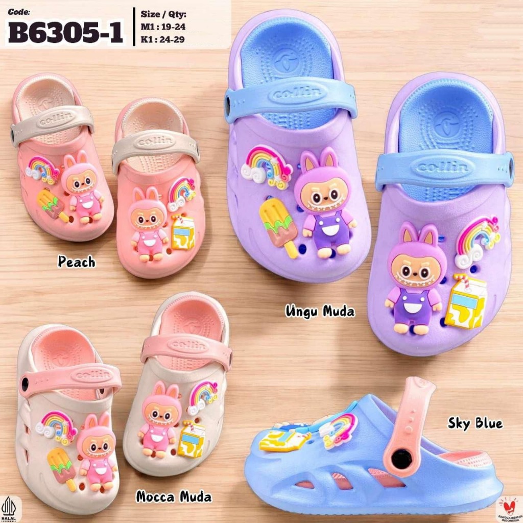 Alibaba Sandal Anak Jepit Tali Campur