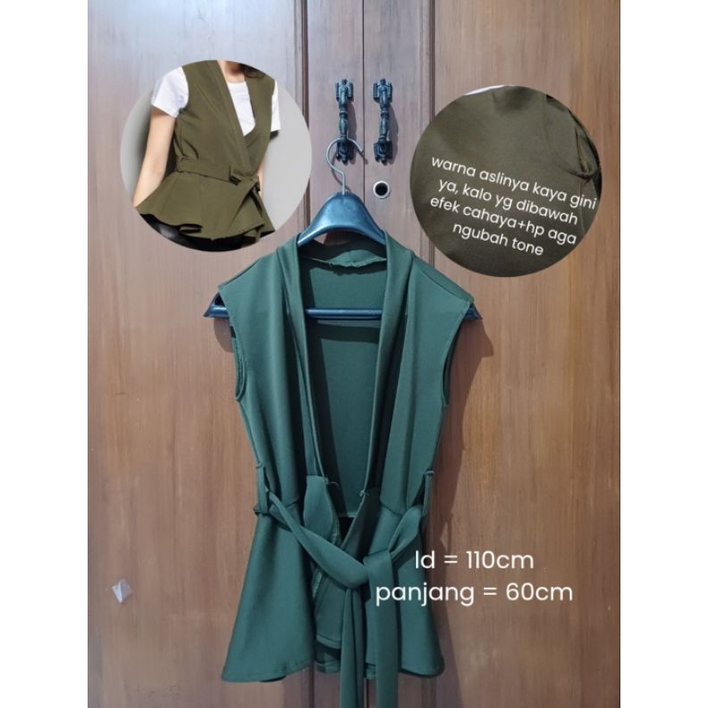 rompi vest wanita blazer