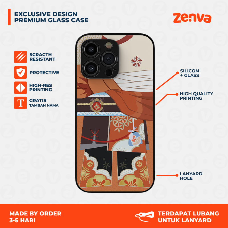 Genshin Impact Case Cosplay Yoimiya - Custom Case Yoimiya Genshin Impact