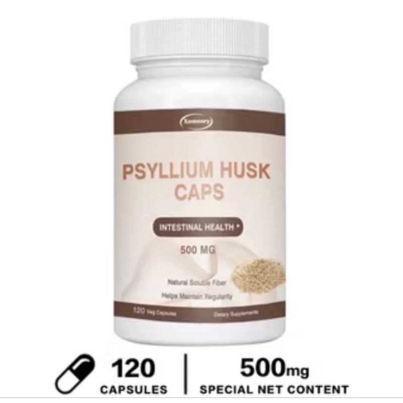 Psyllium husk-serat alami untuk pencernaan 120 kapsul