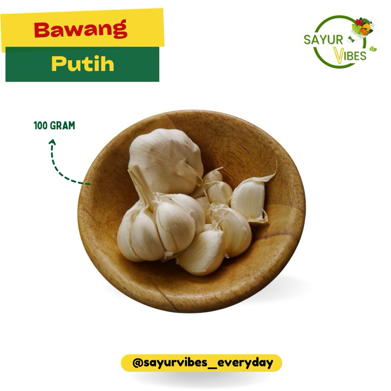 

Bawang Putih Fresh 100 gram Sayur Vibes / Bumbu dapur
