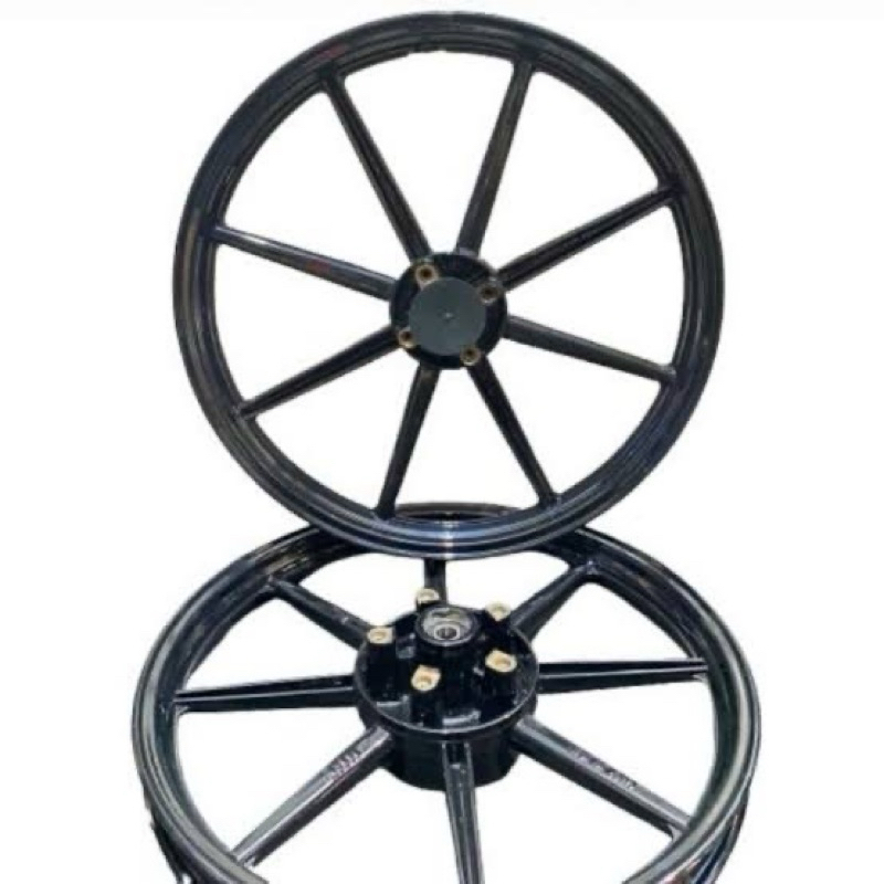 VELG SET JUPITER MX KING 17X160/160 PALANG 8 SWAN LOBANG 4 HITAM VROSSI