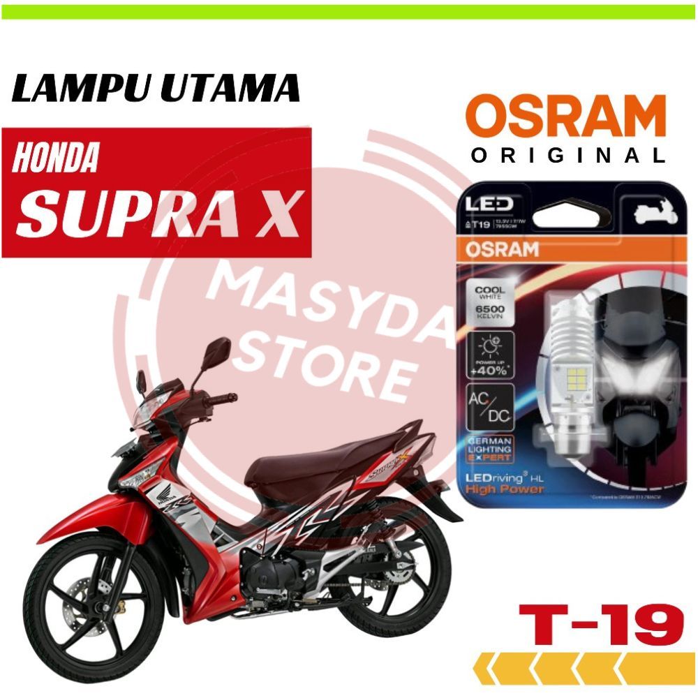 LAMPU DEPAN LED MOTOR SUPRA X 125 ORIGINAL OSRAM AC/DC
