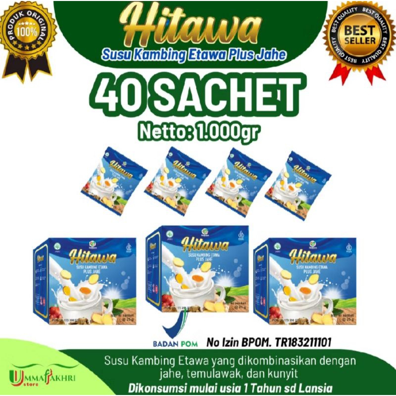 

(FREE GELAS) HITAWA SACHET SUSU KAMBING ETAWA MENGATASI NYERI SENDI