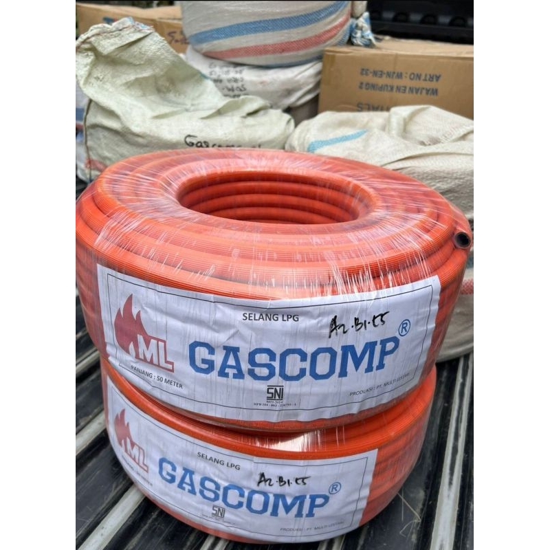 Selang gas lpg roll Gascomp panjang 50 m