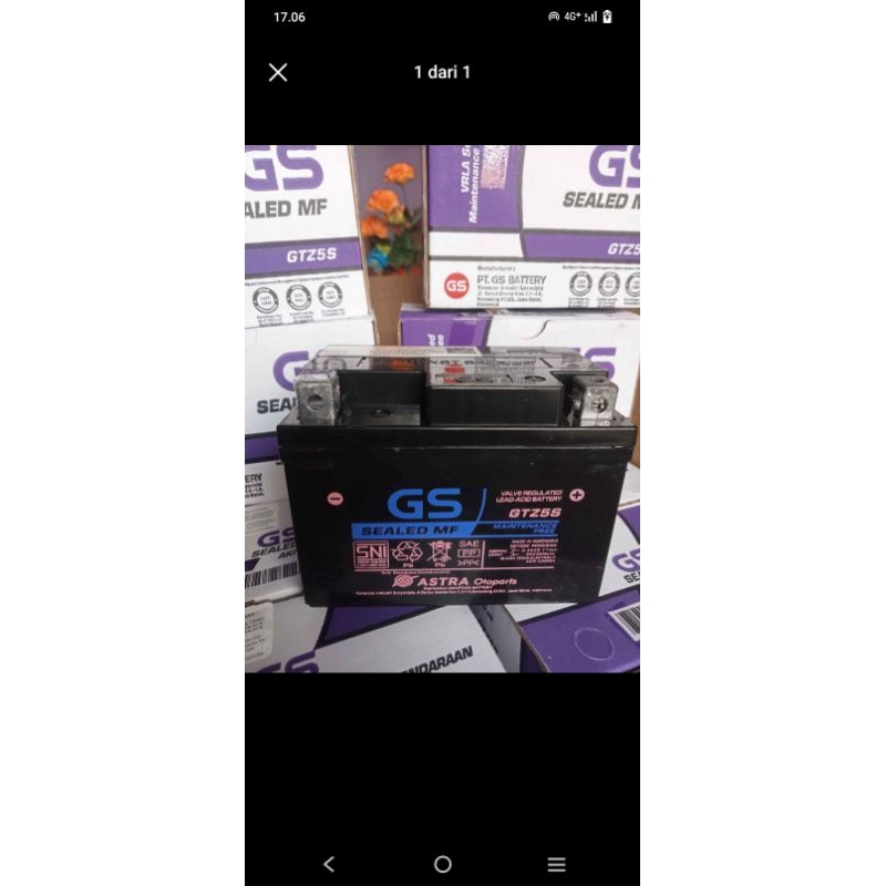 aki motor beat kering