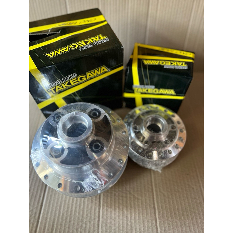 Tromol Tiger Revo Cakram Takegawa Crome Depan + Belakang