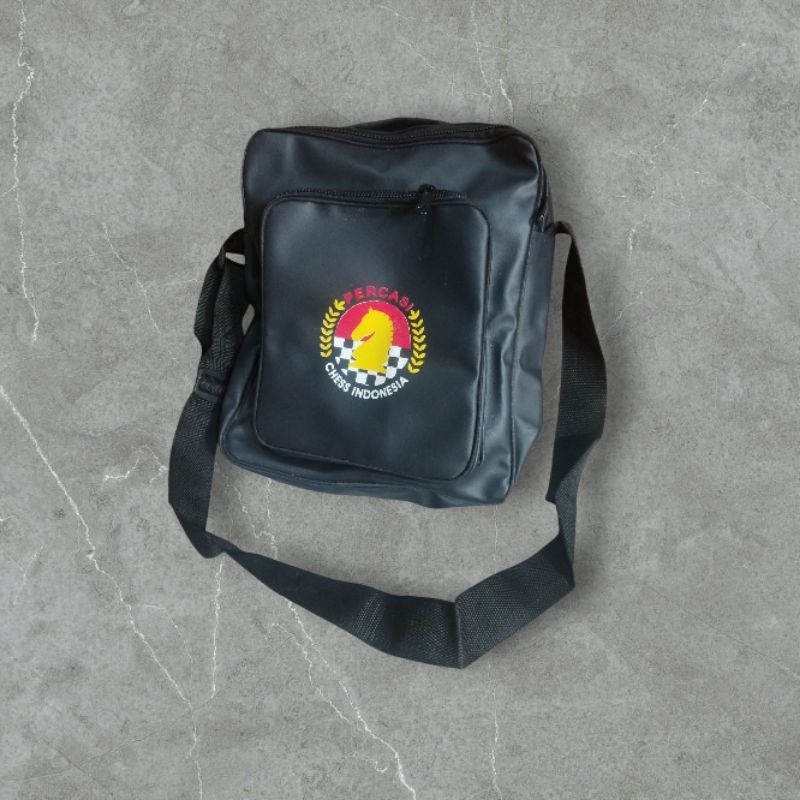 tas catur bahan tebal Anti air muat papan catur bidak dan jam catur