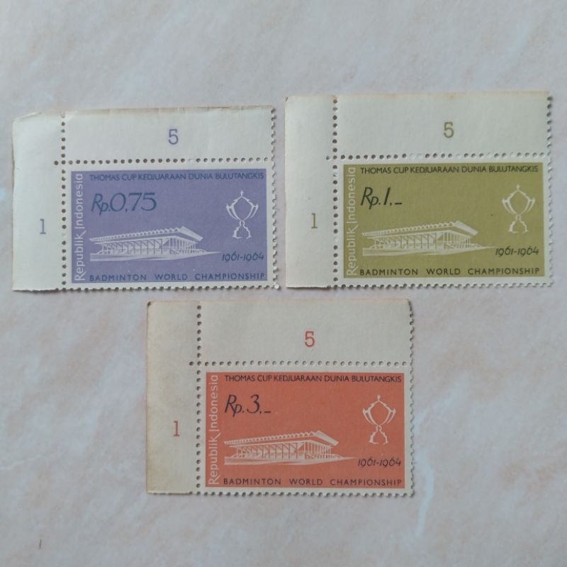 

Perangko Prangko Kuno Set Lengkap Seri Thomas Cup 1961 Mint - YN2201