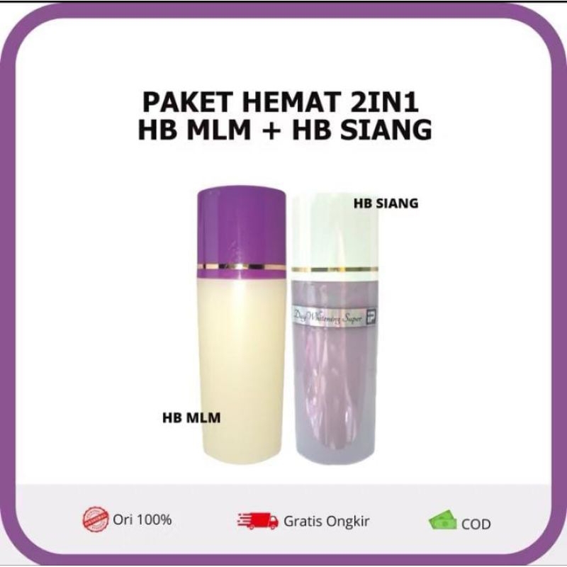 PAKET HB WHITENING TUTUP UNGU +HB DAY WHITENING IPUNG