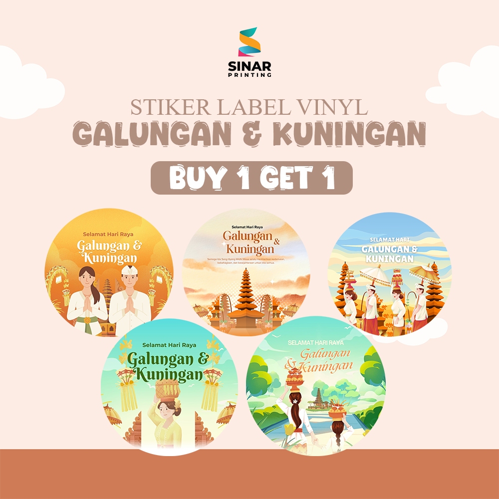 

SINAR PRINTING - STICKER VINYL GALUNGAN & KUNINGAN (TAHAN AIR) - PROMO GALUNGAN & KUNINGAN BUY 1 GET 1 - TERMURAH