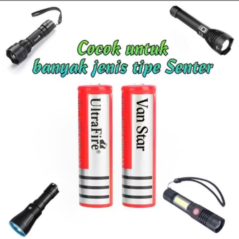 Baterai 18650/ Baterai Senter/ Baterai mini fan