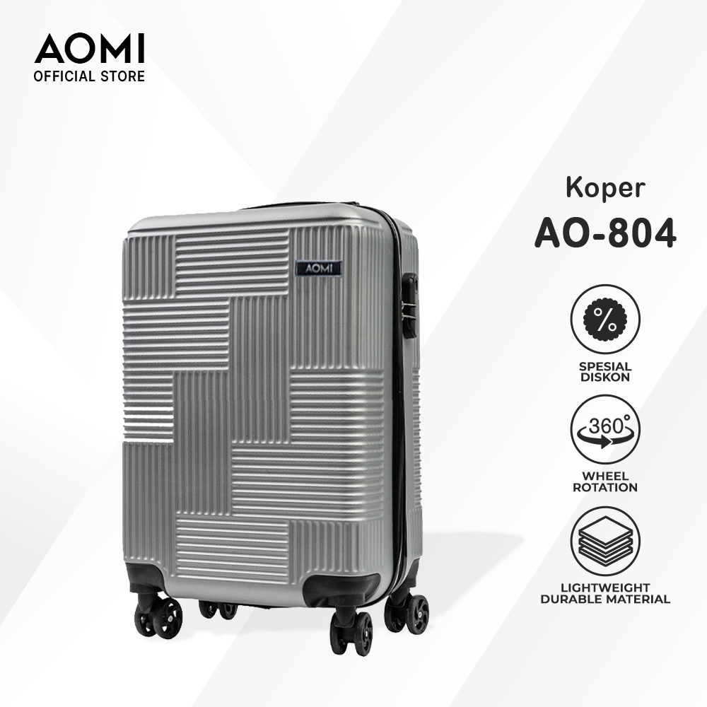 Koper Travel Kabin & Bagasi – Fiber ABS Ringan & Kuat, AOMI 18–28 Inch (AO-804)