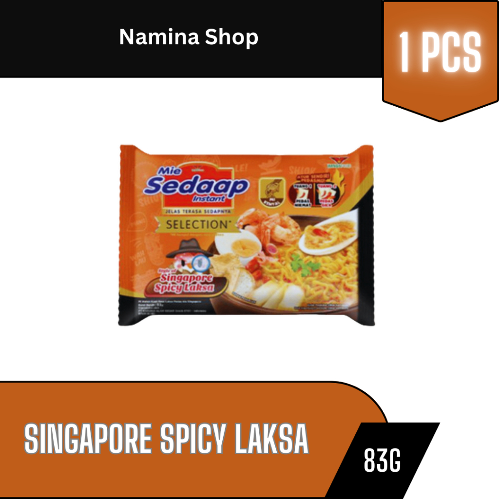 

SEDAAP MIE INSTAN SINGAPORE SPICY LAKSA 83G - 1 PCS - BANDUNG